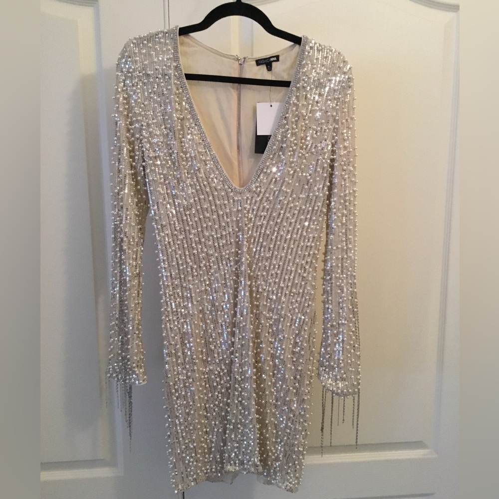 Fashion Nova For Tonight’s Special Pearl Mini Dress